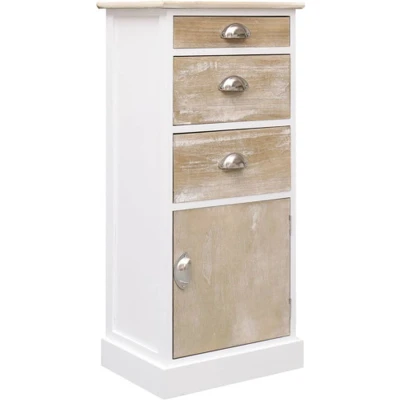 Afbeelding van vidaXL Bijzetkast 38x28x86 cm paulowniahout