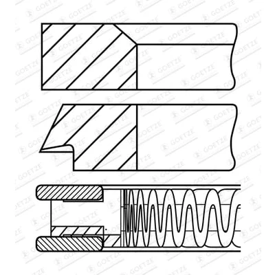 Afbeelding van Goetze Engine Zuigerveren 08 424500 00