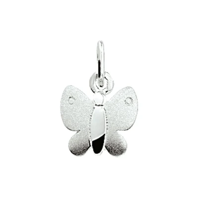 Afbeelding van Zilveren Hanger vlinder poli/mat 1004241