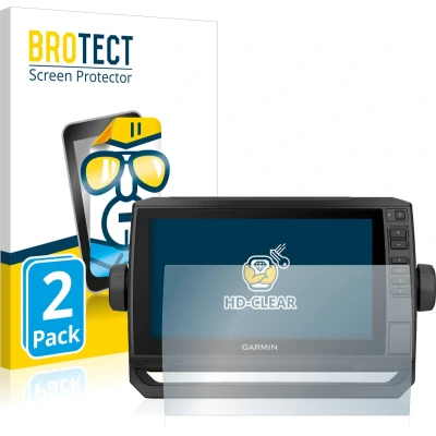 Afbeelding van BROTECT Screenprotector voor Garmin ECHOMAP UHD 92sv Folie Beschermfolie transparant (2 Stuks)