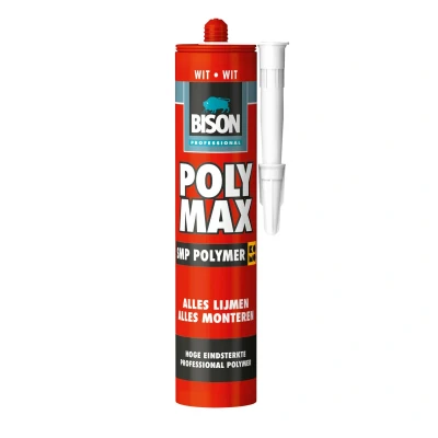 Afbeelding van Bison Prof Poly Max Smp Polymer Wit Crt 425G*12 Nlfr 6312597