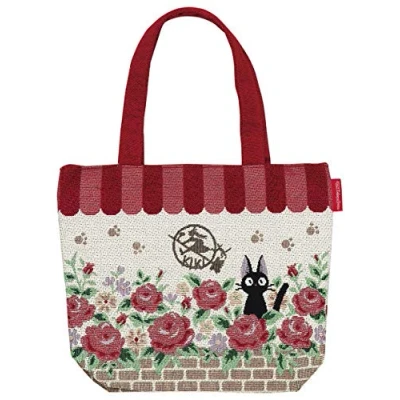 Afbeelding van Ghibli Kiki&#039;s Vliegende Koeriersdienst Tote Bag Jiji Rozen