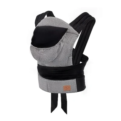 Afbeelding van Kindekraft ADOREE Ergonomische babydrager, Babydraagzak vanaf 3 maanden, Rugdrager, Buikdrager met Verstelbare Posities, Grijs