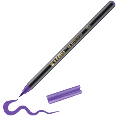Afbeelding van edding 1340 brushpen violet 1ST 4 1340008