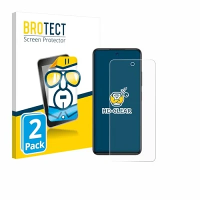 Afbeelding van BROTECT Screenprotector voor ZTE Blade A75 4G Folie Beschermfolie transparant (2 Stuks)