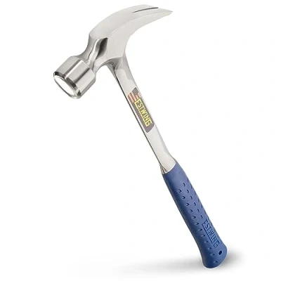 Afbeelding van Estwing E3/30S 31oz rechte klauw framing hamer, glad gezicht, schokreductie grip, zilver