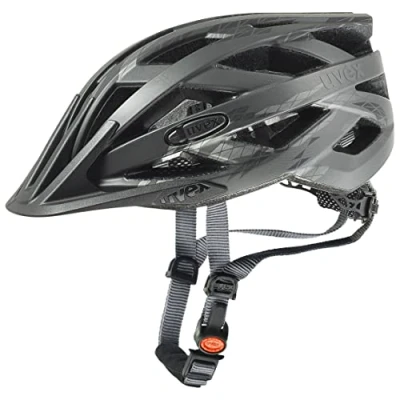 Afbeelding van uvex i vo cc lichte allround helm voor dames en heren individueel passysteem uitbreidbaar met led licht black smoke matt 52 57 cm