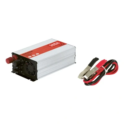 Afbeelding van Carpoint Omvormer 12V&gt;230V 600W accuklemmen Frans/Belgisch stopcontact