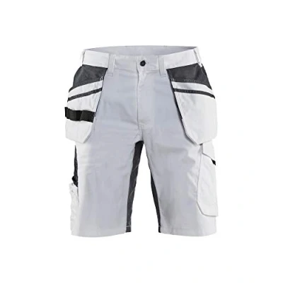 Afbeelding van Blaklader Schildersshort met stretch 1099 1330 Wit/Donkergrijs
