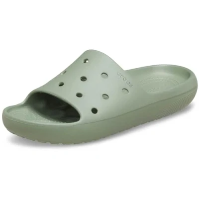 Afbeelding van Crocs Unisex Adult Classic Slides 2.0, voor dames en heren, Mos, 37/38 EU