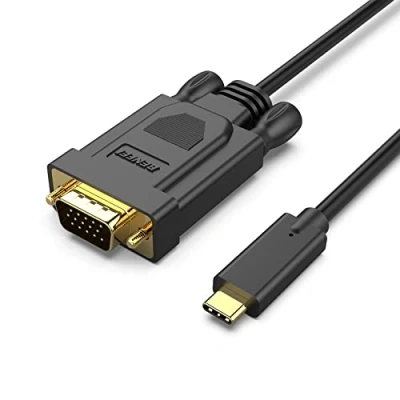 Afbeelding van USB C naar VGA kabel, BENFEI 0.9M Thunderbolt 3 compatibel voor MacBook Pro 2019/2018/2017, Samsung Galaxy S9 / S8 enz. (Alleen compact met apparaten die DisplayPort Alt modus ondersteunen)