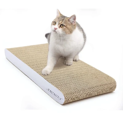 Afbeelding van Amznova Krabmat voor katten, krabmat, duurzaam, recyclebaar karton met kattenkruid, 7 kleuren en 2 maten