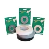 Afbeelding van Spreadertape 25mm x 10 meter, wit, zwart en grijs Wit