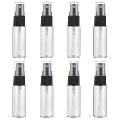 Afbeelding van UOOOM Set van 8 lege spuitflessen, transparant, kunststof, voor reizen (20 ml)
