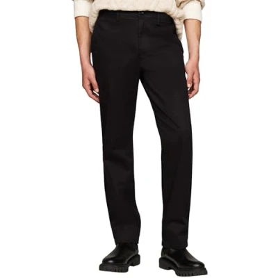 Afbeelding van Tommy Hilfiger Heren Denton Chino Satin MW0MW37873, Chino, Zwart, 3429, Zwart (zwart), 29W / 34L