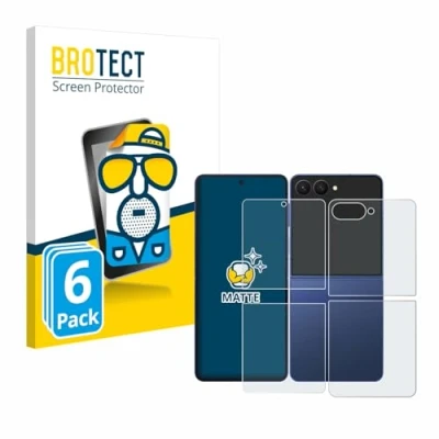 Afbeelding van BROTECT Screenprotector voor Samsung Galaxy Z Flip 7 (Voor+Achter) Folie Beschermfolie matte (6 Stuks)