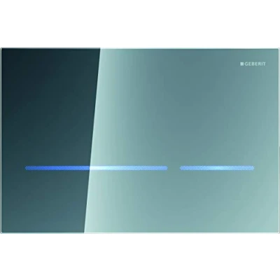 Afbeelding van Geberit Bedieningsplaat Sigma 80 (reserveonderdeel, kleur glas gespiegeld, voor 2 hoeveelheden spoelingen) 242618SM1
