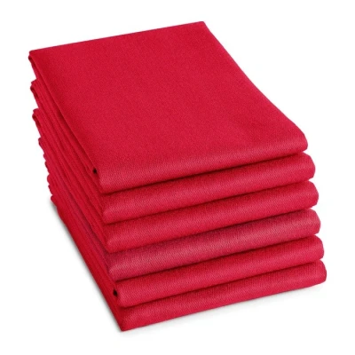 Afbeelding van Theedoek DDDDD Logo Red 60 x 65 cm (6 Delig)