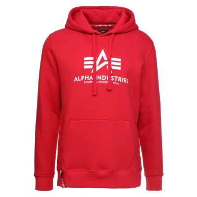 Afbeelding van Alpha Industries FOIL Hoodie, Heren, Maat: 3XL, Speed red