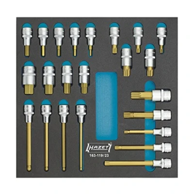 Afbeelding van HAZET 163 119/23 Doppenset 23 Binnen zeszijdig Safety Insert System Vierkant