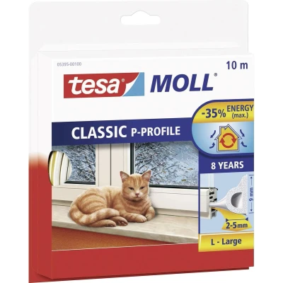 Afbeelding van tesa P PROFILE 05395 00100 00 Afdichtingstape tesamoll Wit (l x b) 10 m 9 mm 1 stuk(s)