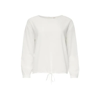 Afbeelding van s.Oliver Strukturierte MIT ÜBERSCHNITTENEN Schultern Blouse, Dames, Maat: 46, Ecru