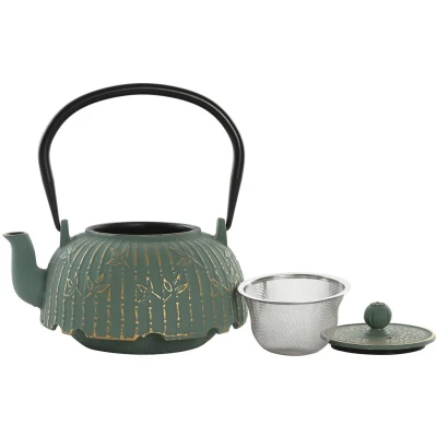 Afbeelding van Theepot Home ESPRIT Groen Bamboe Roestvrij staal Ijzer 1 L