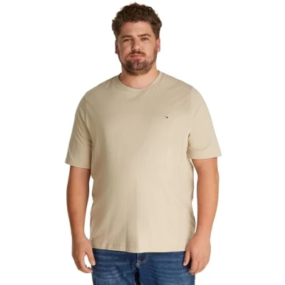 Afbeelding van Tommy Hilfiger Essential Solid TEE Tshirt basic, Heren, Maat: XXL, Sandalwood