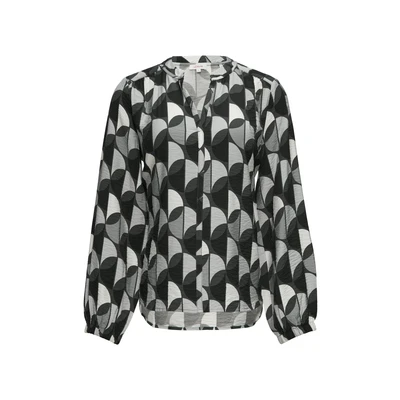 Afbeelding van s.Oliver Strukturierte Blouse, Dames, Maat: 32, Dunkelgrau
