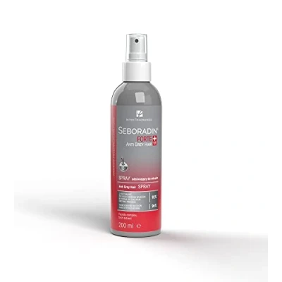 Afbeelding van SEBORADIN Forte Anti Grijs Haar Spray, Spray Voor Vrouwen en Mannen, Dekkende tegen Haar, Behandeling, &amp; Hoofdhuid 200 ml
