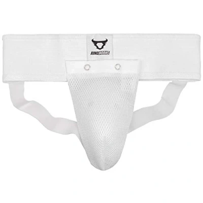 Afbeelding van Ringhorns Men&#039;s Charger diepbescherming met houder, wit, L