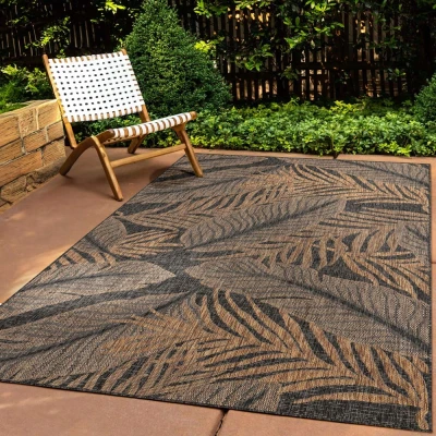 Afbeelding van Jute Buitenkleed Borealis Zwart/beige 120x160 Cm