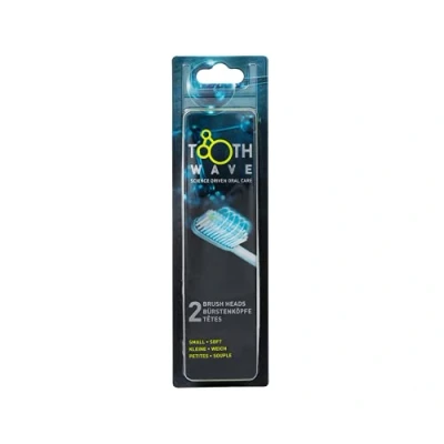 Afbeelding van Silk&#039;n TWRS2PEUS001 ToothWave opzetborstels, zacht/small, zachte borstelharen, 2 stuks, wit