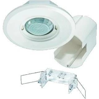 Afbeelding van Esylux vlakke bewegings sensor voor plafondinbouw 360 graden bereik ca d 8m op 2 5m hoogte afstand bedienbaar klemaansluiting ep10428548