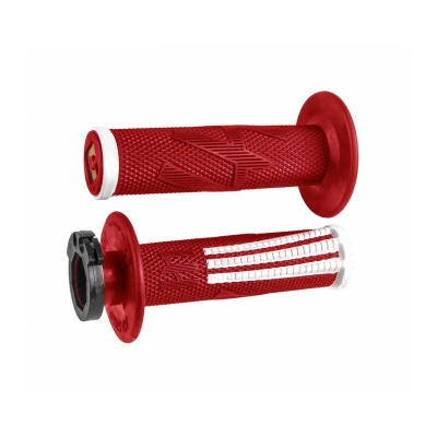 Afbeelding van ODI Emig V2 Pro Lock on Soft Handvaten Rood / Wit