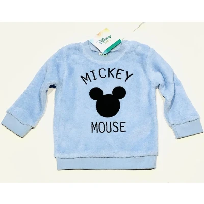 Afbeelding van Disney Mickey Mouse sweater coral fleece blauw maat 74 (12 maanden)