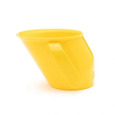 Afbeelding van Doidy Cup Training Sippy Cups Uniek Schuine Ontwerp Twee Handgrepen Baby Geweldige Spenen voor Melk, Water &amp; Sap Gebruik vanaf 3 6 Maanden PP Materiaal 200ml (Geel)