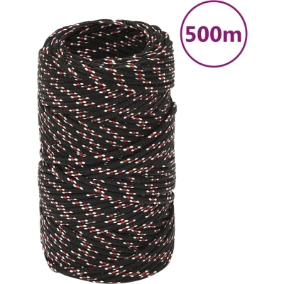 Afbeelding van vidaXL Boot touw 2 mm 500 m polypropyleen zwart