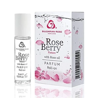 Afbeelding van Rozenolie uit Bulgarije parfumolie, langdurend, zoete geur, bosbessen, roos, natuurlijke ingrediënten, roll on 9ml