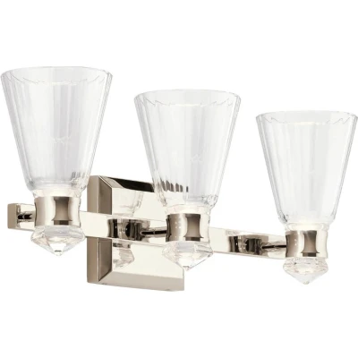 Afbeelding van Kichler LED Wandlamp Kayva 18W 3000K 1440Lm 830 IP44 Polished Nickel