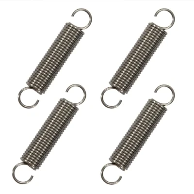 Afbeelding van GUNGY Trekveren met haak, roestvrij staal, spanveer, trekveer, 50 mm, buitendiameter 10 draaddiameter 1,2 maximale trekkracht 3,2 kg, x 4 stuks