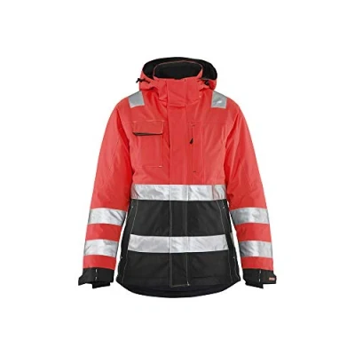 Afbeelding van Blaklader Dames Winterjas High Vis 4872 1987 Rood/Zwart S