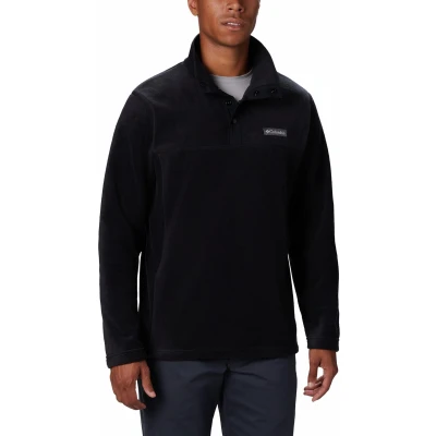 Afbeelding van Columbia Steens Mountain™ Half Snap Fleece trui Fleecetrui met halve rits Outdoortrui Heren Zwart Maat S