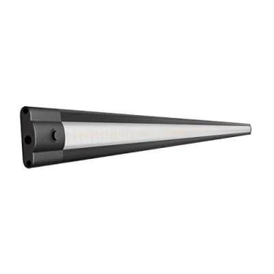 Afbeelding van ledscom.de LED onderkastverlichting SIRIS, 90cm, plat, zwart, 10,2 W, 1044lm, wit, schakelaar, wand, stopcontact, 100cm, strip, kast, Led, lamp, wandlamp, onderkast, verlichting, wandlamp