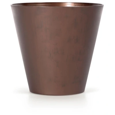 Afbeelding van Prosperplast Bloempot cortenstaal look bronskleurig kunststof 20 cm