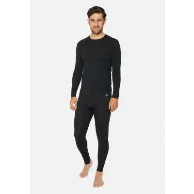 Afbeelding van Danish Endurance Merino LONG Sleeve Shirt Hemd, Heren, Maat: Large, Black