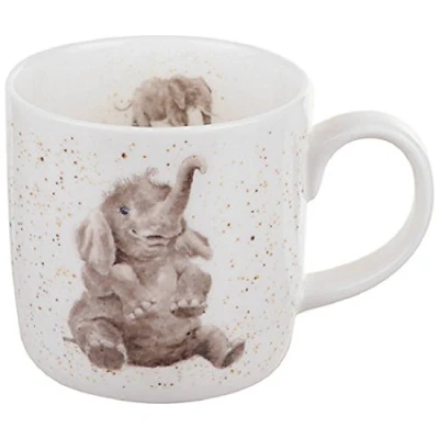 Afbeelding van Wrendale door Royal Worcester Bone China Mok Rol Model Olifanten, Multi Colour, 11oz