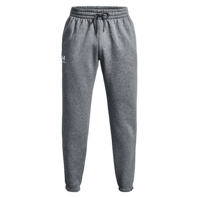 Afbeelding van Under Armour Essential Jogger Trainingsbroek Pitch gray medium heather / white, Heren, Maat: Large, white
