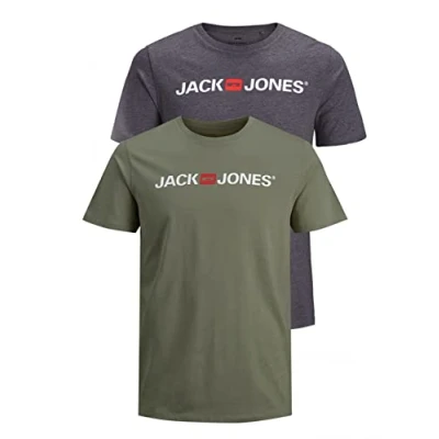 Afbeelding van Jack &amp; Jones T shirt voor heren, set van 3 stuks, 3XL