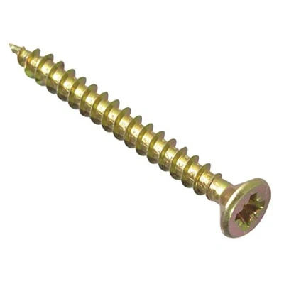 Afbeelding van ForgeFix Multifunctionele schroeven met enkele schroefdraad 4,5 x 40 mm Zinkgeel gepassiveerd Doos 200